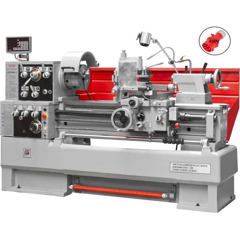 Tornio parallelo da ferro metallo con visualizzatore 400v Holzmann ed1500indig80