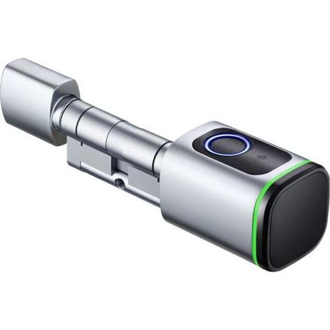 -Serrure electronique à empreinte digitale avec carte IC et WiFiBox, fonction Bluetooth Serrure Biométrique, étanche cylindre réglable