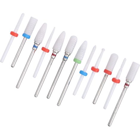 12 fraises en céramique pour perceuse, meuleuse électrique, limes de fraisage (1/5)