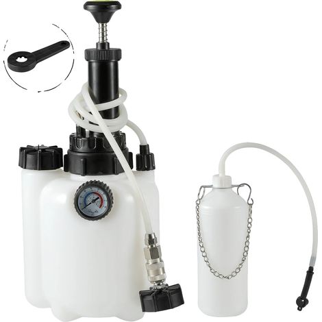 Cambiador de líquido de frenos, material resistente, manómetro integrado, 3L (1/2)