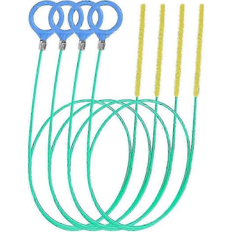 Ensemble d'outils d'extension réutilisables de 130 cm, compatible avec le nettoyage des tuyaux de baignoire et de lavabo (ensemble de 3 pièces). (1/5)