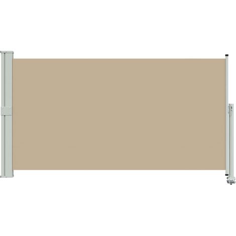 Toldo lateral 100% poliéster hierro acero vidaXL