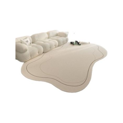 Tapis de sol épais antidérapant pour salon, motif géométrique, amortissant et insonorisant, lavable, décoration intérieure (1/2)