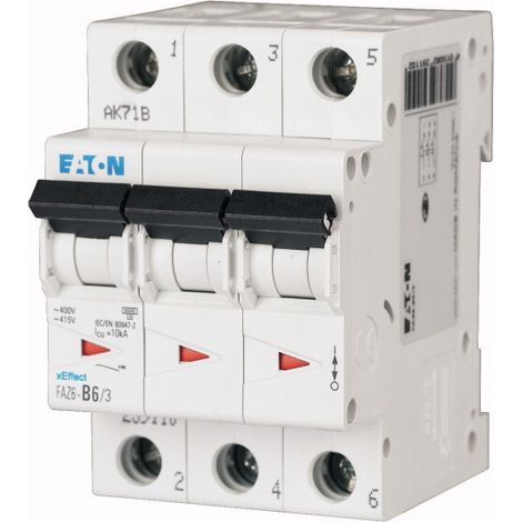 Disjoncteur Eaton Eaton Moeller 3P, 1.5A, montage rail DIN ( Prix pour 1 )