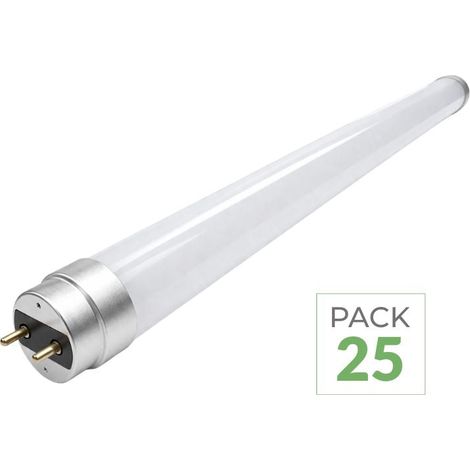 Tube Néon LED 60cm T8 9W IP20 Haut Rendement 163lm/W - Garantie 5 ans - Pack de 25 / Blanc Froid  - SILUMEN