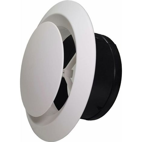 Grille de ventilation ronde pour plafond, sortie d'air murale réglable de 150 mm (6 pouces) (1/5)