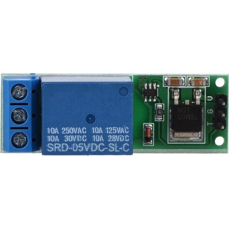 Ausla Mini Relais, Module de Relais à Verrouillage Bistable avec Déclencheur à Faible Impulsion, 6-24 V, Idéal pour les Applications Automobiles et de Maison Intelligente. (1/5)