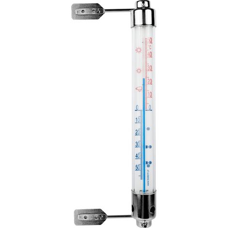 Bioterm quecksilberfreies Fensterthermometer mit Metallrahmen
