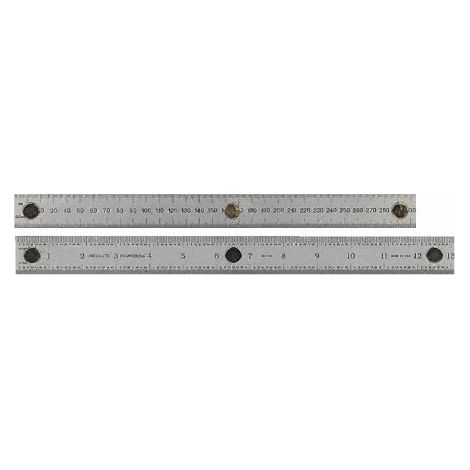 Règlet 300mm RS PRO, Impérial, Métrique, en Acier inoxydable ( Prix pour 1 )