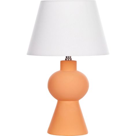 Tischlampe FABILOS Keramik Orange