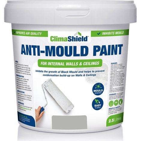 Anti-Mould Paint - PALE SLATE - 2.5 Litres (1/5)