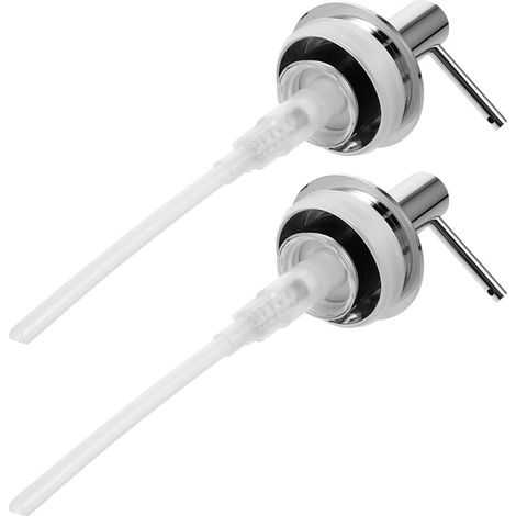 2 Stück Ersatz Seifenspender Pumpenköpfe weißer Kunststoff