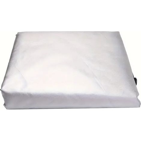 (Argent, 130 x 130 x 75 cm) Housses de protection imperméables pour mobilier de jardin/terrasse (canapé, table et chaises). (1/4)