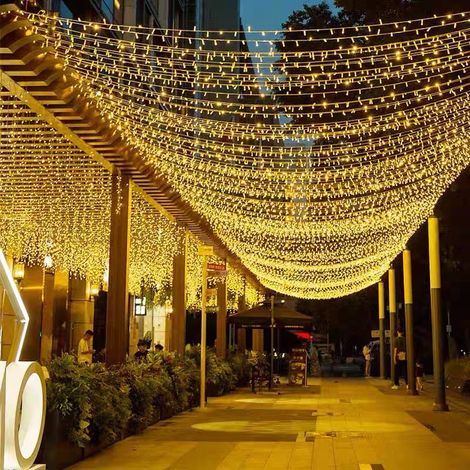 100 m 1000 LED-Lichterkette, Karneval, Hochzeit, Außen- und Innengartenbeleuchtung - RW Innenmöbeldekoration, Weihnachtsdekoration, Lichterketten