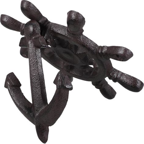 Poignée de porte ABOOFAN en fer forgé style ancre, accessoire (1/5)