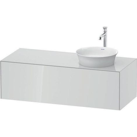 DU WTU White Tulip wandh,1 Auszug,B re. 408x1300x550mm, Weiß Hochglanz ohne ES (1/4)