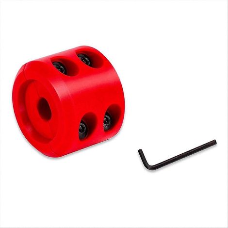 Butée en caoutchouc pour câble de treuil, accessoire automobile pour camions, rouge (1/5)