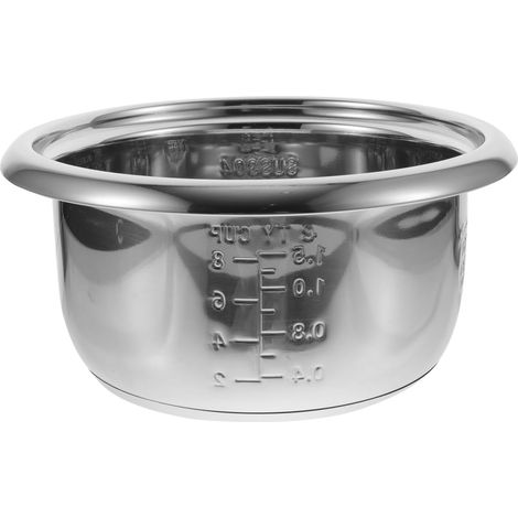 Doublure Cuve Inox Cuiseur Riz 25Cm Pot Intérieur Remplacement Accessoire Cuisine Résistant Anti-Rouille Chauffage Uniforme Facile À Nettoyer (1/5)