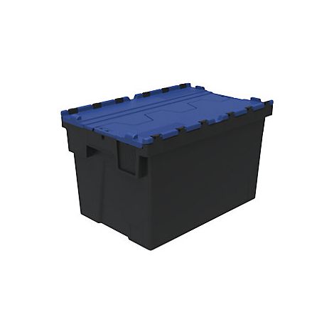Mehrweg-Stapelbehälter  LxBxH 600 x 400 x 367 mm  schwarz/blau