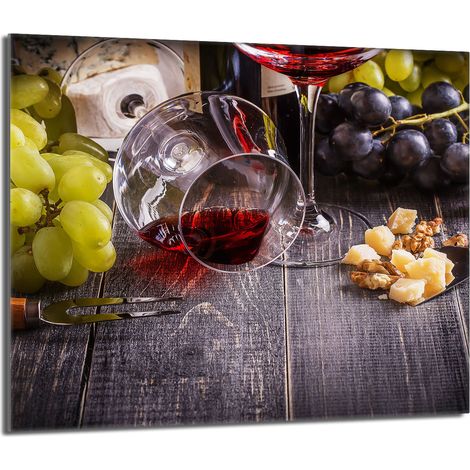 protège-plaque de cuisson en verre 60x52 Vin (1/5)
