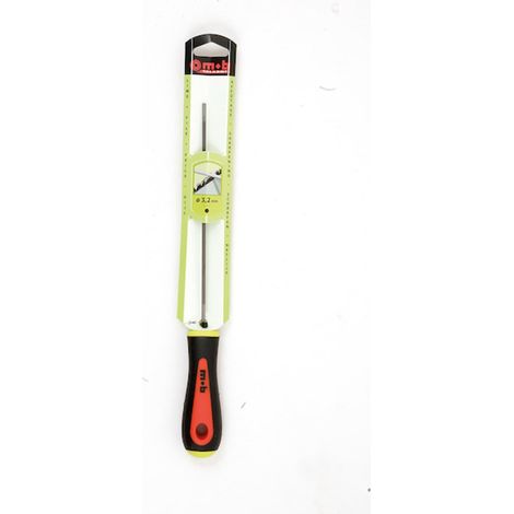 Lime ronde d'affûtage manche bi-matière - 200 mm - T4,75 - MOB
