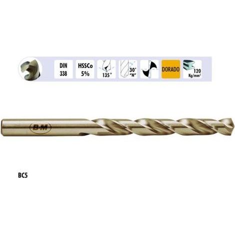PUNTA DIN 338 HSS-CO RETTA - 10,5 MM