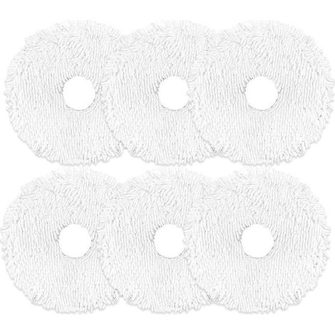 Lingettes de Rechange pour Eurek a J12 Ultra et Mide a V12, Accessoires pour Aspirateur Robot, Lingettes en Microfibre Douce, lot de 6 (1/5)