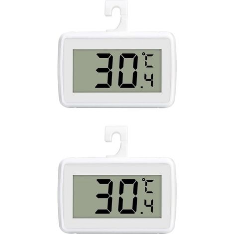 Thermomètre numérique pour réfrigérateur, mini thermomètre numérique LCD, thermomètre numérique pour réfrigérateur et congélateur SUTMSH avec écran LCD, mode de placement suspendu (1/5)