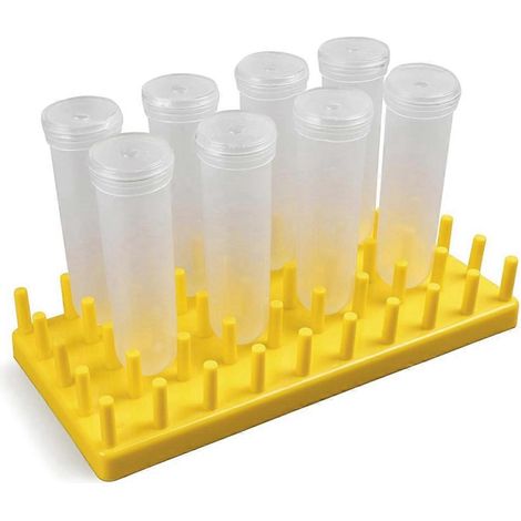Lot de 8 tubes floraux de 50 ml avec support pour la coupe de feuilles, tiges et fleurs d'asclépiade. (1/5)