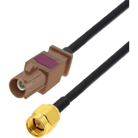 Câble RG174 de 2 m avec connecteur Fakra F / SMA