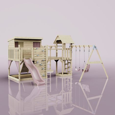 Tour de jeux Polarplay Johanna Rosa 503 x 490 cm Balançoire bébé