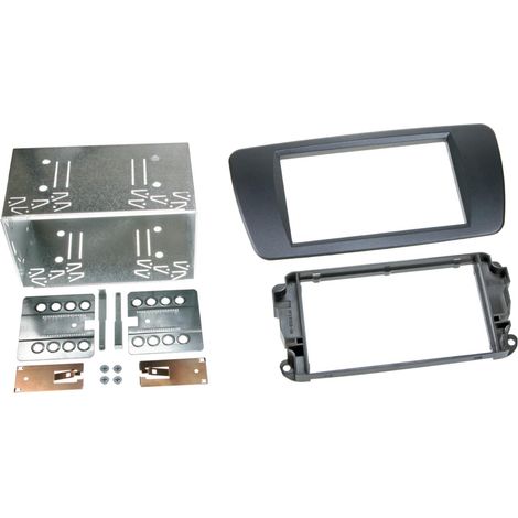 Kit Support autoradio compatible avec Seat Ibiza 6J Noir azabache 2Din