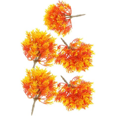 Lot de 5 Érables Miniatures D’Automne 10 CM Arbres Miniatures en Plastique (1/5)