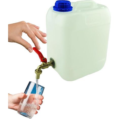 1 Bidon d'eau, Robinet, Plastique sans BPA, Réservoir 5L, Camping, Jardin (1/5)