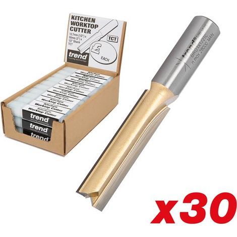 Trend 1/2in 50mm Kitchen Worktop Cutter Display 30 Cutters BR01