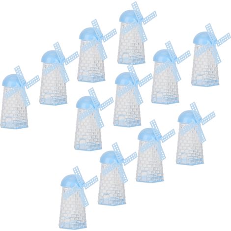 Boîte à bonbons moulin à vent (12 pièces), boîte à bonbons en plastique, contenant pour cadeaux de mariage, décoration pour baby shower (1/5)