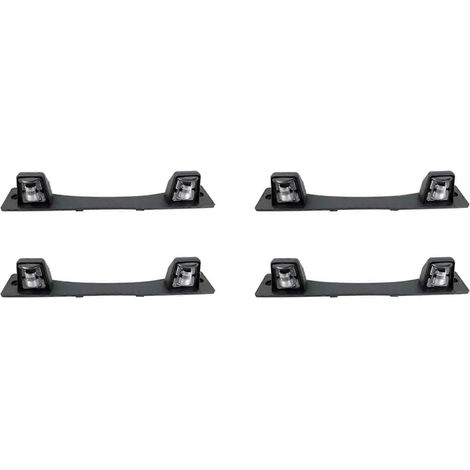 Support de plaque d'immatriculation pour Jeep Wrangler JK 2007-2018 (4 pièces) - Sans ampoules - Boîtier de lampe de plaque d'immatriculation 68048762AB (1/5)