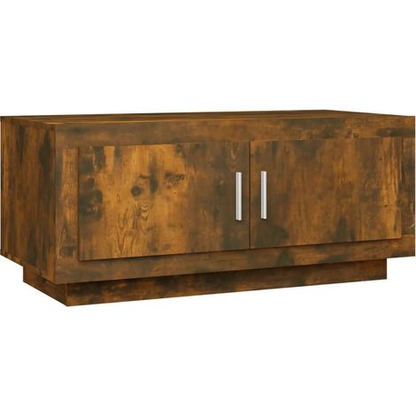 Maison Exclusive - Couchtisch Räuchereiche 102x50x45 cm Holzwerks