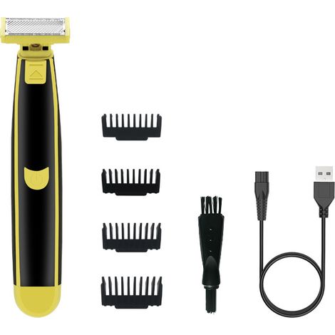 Ensemble hybride visage + corps pour hommes avec peigne à barbe de trois jours et kit tondeuse à cheveux 5 en 1 (1/4)