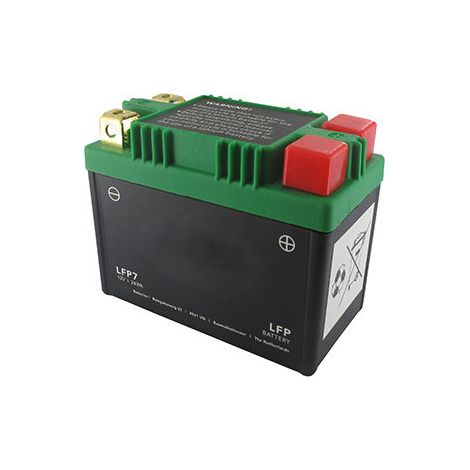 Batería de arranque de litio-fer-potasio (lifepo4 o Lfp) 12V 10A, CCA 120, 24Wh, reemplaza baterías de ácido/plomo YTZ5S, YTX7L