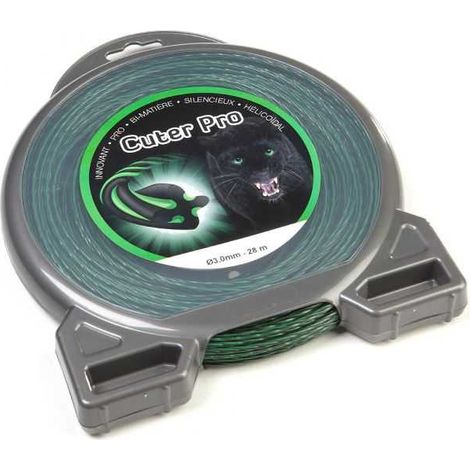 Fil nylon Cuter'Pro 3 mm x 28 m Hélicoïdal Blister (1/5)