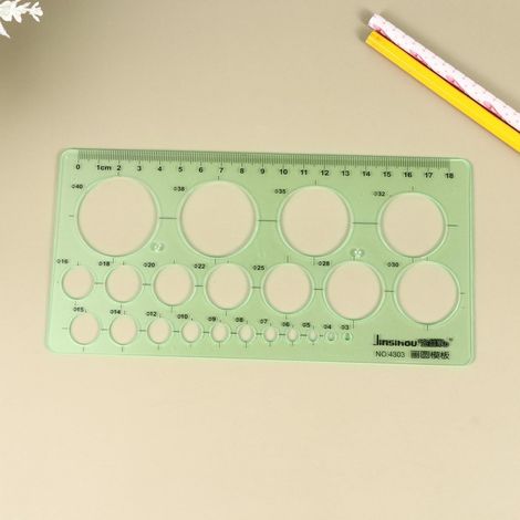 Règles en plastique transparent FUOYLOO (lot de 2), outil mesure (1/5)