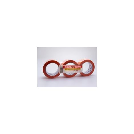 Scotch PVC orange par 3 - qualité standard largeur 48 mm longueur 33 m - LIMA - Gripeur (1/2)