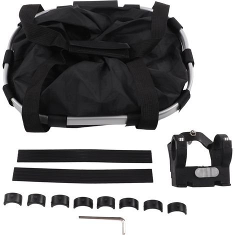 Panier de transport pliable pour chiens, guidon de vélo avant détachable, dégagement rapide pour voiture électrique (1/5)