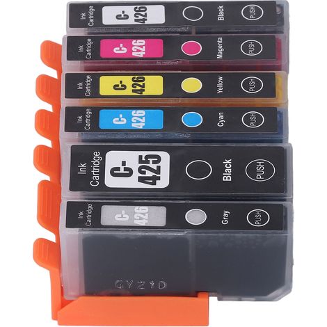 Mehrfarbige Ersatz-Tintenpatrone für PIXMA Tintenstrahldrucker, 6 Farben (Schwarz, Blau, Magenta, Grün) – ABS-Gehäuse (1/5)