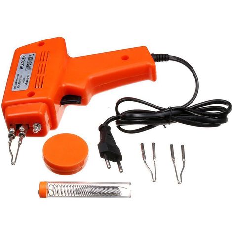 Saldatore istantaneo a stagno elettrico 100W + accessori HLK003A (1/3)