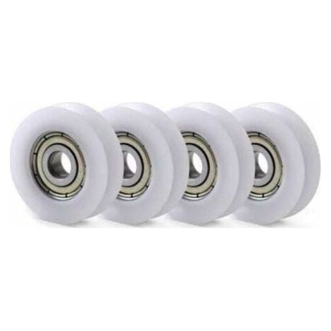 10 PCS U Nylon en Plastique intégré 608 roulements à Billes de Gorge 8 30 10mm Poulie de Guidage (1/4)