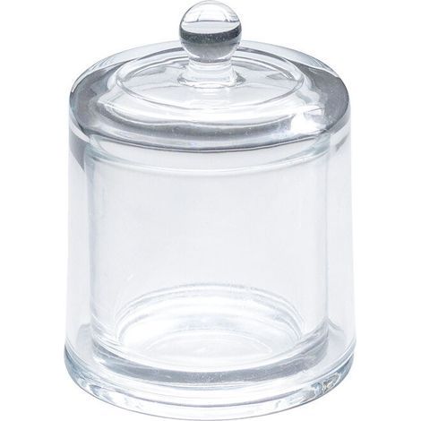 BRAVIX Compactor, Boîte pour Cotons et Cotons-Tiges avec Couvercle, Transparent (1/5)