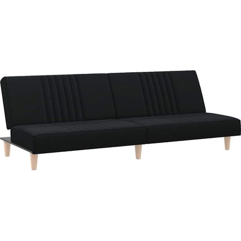 Canapé Sofa-lit noir tissu
