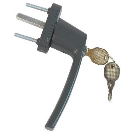 Maniglia per finestra ACBAT Keys, alluminio grigio opaco KINTECH